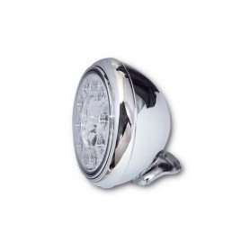 Headlights HIGHSIDER HIGHSIDER 7 POUCES PHARE LED HD-STYLE TYPE 1 FIXATION PAR LE DESSOUS 223-178