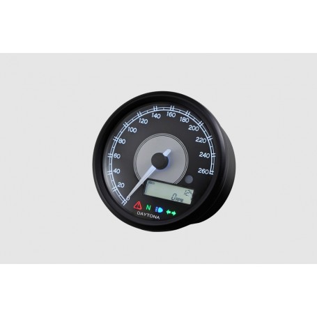 Compteurs DAYTONA DAYTONA VELONA 80MM 260 KMH COMPTEUR VITESSE ET RPM LCD 87791 87791
