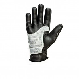 Gants Hommes HELSTONS GANTS HELSTONS SPEED ÉTÉ CUIR SOFT NOIR-BLANC 20180023 CN