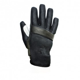 Gants Hommes HELSTONS GANTS HELSTONS BENNY ETÉ TISSU/MESH NOIR-GRIS 20130049 N