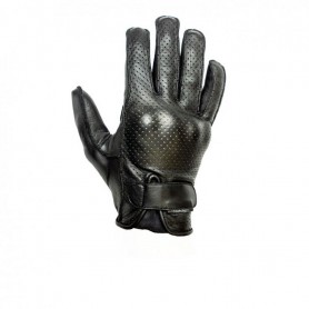 Gants Hommes HELSTONS GANTS HELSTONS MIZO ÉTÉ CUIR SOFT PERFORÉ NOIR 20180029 NO