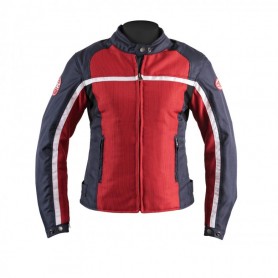 HELSTONS DAYTONA FEMME TEXTILE MESH ROUGE-BLEU