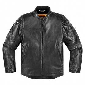 Blousons Hommes ICON1000 BLOUSON ICON1000 RETROGRADE CUIR NOIR 28102818