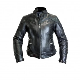 Blousons Femmes HELSTONS BLOUSON HELSTONS PAT FEMME CUIR SOFT NOIR 20180013 NO