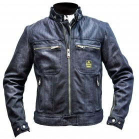Blousons Hommes HELSTONS BLOUSON HELSTONS GENESIS TISSU COTON MESH BLEU 20180006 BL