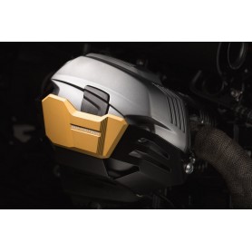 Cylinder covers SW-MOTECH SW-MOTECH PROTECTIONS CYLINDRES NOIR OR POUR BMW R1200 R/GS/ADV MSS.07.754.10000/GD