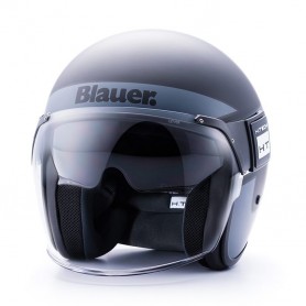 Casques BLAUER CASQUE BLAUER POD STRIPES NOIR BLANC TITANE BLCJ125