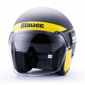 Helmets BLAUER CASQUE BLAUER POD STRIPES NOIR JAUNE BLANC MAT BLCJ124