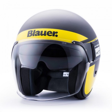 Casques BLAUER CASQUE BLAUER POD STRIPES NOIR JAUNE BLANC MAT BLCJ124