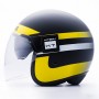 Casques BLAUER CASQUE BLAUER POD STRIPES NOIR JAUNE BLANC MAT BLCJ124