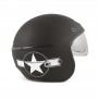 Helmets HARISSON CASQUE HARISSON CORSAIR STAR DECO NOIR BLANC MAT CA121