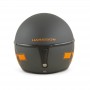 Helmets HARISSON CASQUE HARISSON CORSAIR STAR DECO GRIS ORANGE MAT CA123