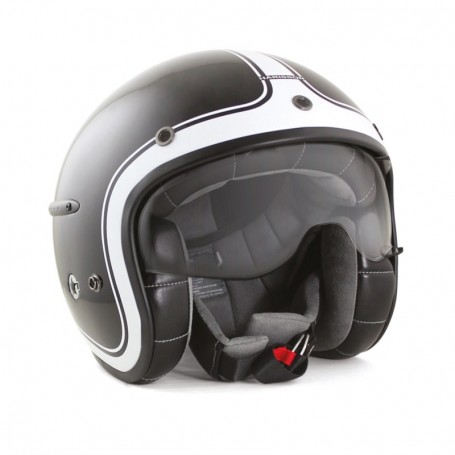 Helmets HARISSON CASQUE HARISSON CORSAIR NOIR BLANC BRILLANT CA115