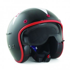 Casques HARISSON CASQUE HARISSON CORSAIR STELLAR NOIR BLANC ROUGE CA117