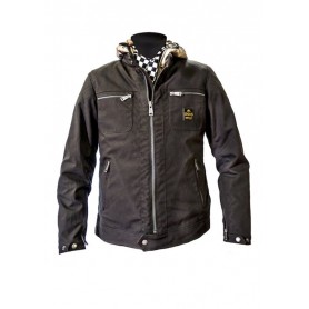 Blousons Hommes HELSTONS BLOUSON HELSTONS BRISTOL TISSU COTON WAX MARRON 20180052 M