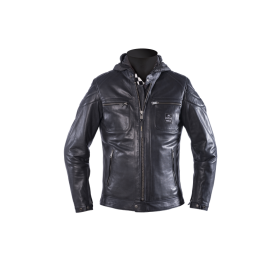 Blousons Hommes HELSTONS BLOUSON HELSTONS BRISTOL CUIR NATURAL BLEU-GRIS 20180099 BL