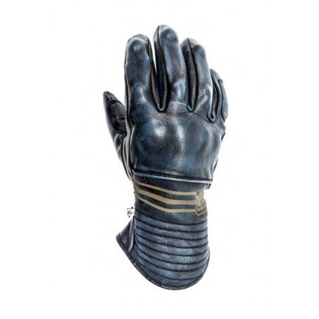 Gants Hommes HELSTONS GANTS HELSTONS RIDER HIVER CUIR CHÉVRE BLEU PRIMALOFT 20180082 BL