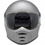 Full Face Helmets BILTWELL CASQUE BILTWELL LANE SPLITTER ARGENT MAT LSSILFLECE