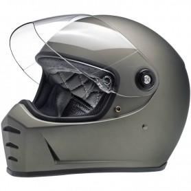 Full Face Helmets BILTWELL CASQUE BILTWELL LANE SPLITTER TITANIUM MAT LSTITFLECE