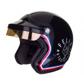 Casques JET FELIX CASQUERIE CASQUE FELIX ST520 SIGNATURE NOIR SIGNATURE NOIR