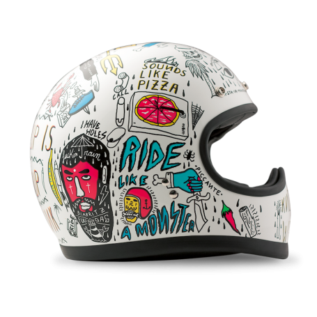 Full Face Helmets DMD CASQUE DMD RACER TRIBAL D1FFS10000TR