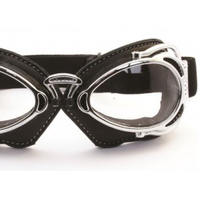 Goggles NANNINI LUNETTES NANNINI HOT ROD BLACK / CHROME/ WHITE ECRAN CLAIR AB HOT-1171-6020