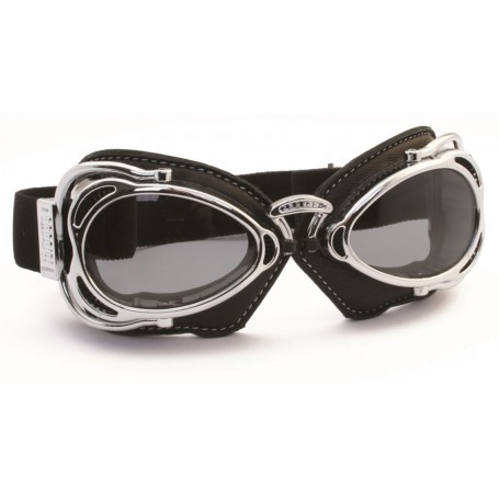 Goggles NANNINI LUNETTES NANNINI HOT ROD CHROME NOIR ECRAN GRIS AB HOT-1171-6021