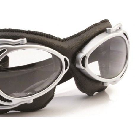 Goggles NANNINI LUNETTES NANNINI STREETFIGHTER CHROME MAT / NOIR ECRAN CLAIR AB STRE-1158-6020