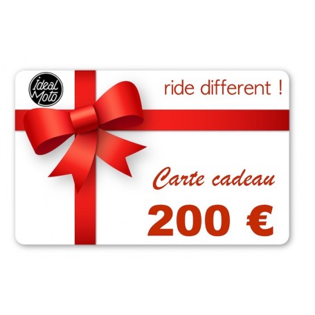 Cartes Cadeaux IDEALMOTO Carte Cadeau Idealmoto 200 € CKDO0200