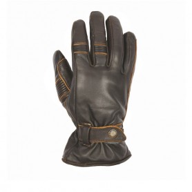 Men's Gloves HELSTONS GANTS HELSTONS BOSTON ETE WATERPROOF CUIR PULL UP MARRON 20160040 M