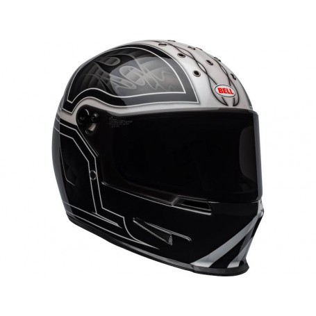 Helmets BELL CASQUE BELL ELIMINATOR OUTLAW GLOSS BLACK/WHITE 800000500167