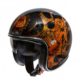 Casques JET PREMIER CASQUE PREMIER VINTAGE BD ORANGE CHROMED