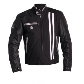 Men's Jackets HELSTONS BLOUSON HELSTONS SHELBY TISSU MESH NOIR-BLANC