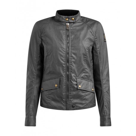 Women's Jackets BELSTAFF BELSTAFF ANTRIM LADY JACKET TEC WAX COTON SHINE BLACK 42020020