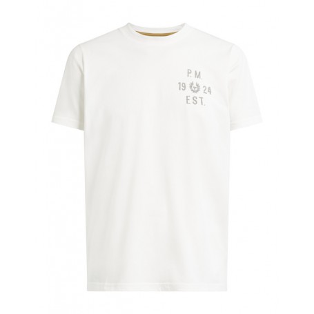 Tee-Shirts Hommes BELSTAFF TEE-SHIRT BELSTAFF MCCALLEN BLANC 41140013WHITE