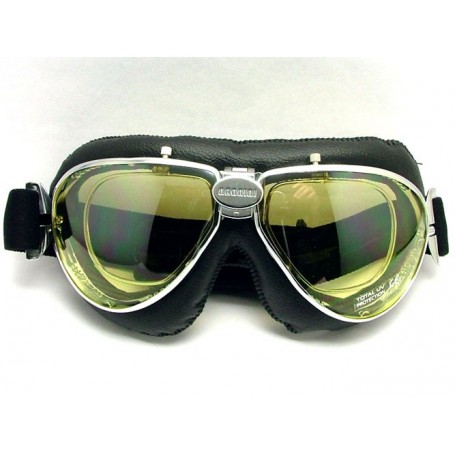 Goggles NANNINI LUNETTES NANNINI TT NOIR / CHROME ECRAN JAUNE DEGRADE MIRROIR TT-1150-6458