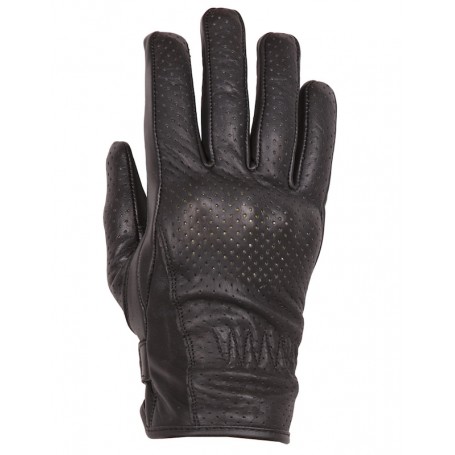 Gants Femmes HELSTONS GANTS HELSTONS FEMME DEBY CUIR PERFORÉ NOIR