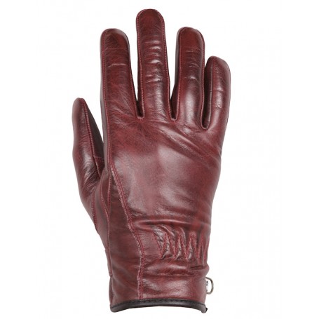 Women's Gloves HELSTONS GANTS HELSTONS FEMME CRISSY CUIR BORDEAUX