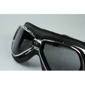 Lunettes NANNINI LUNETTES NANNINI RIDER CHROME NOIR ECRAN MIRROIR ARGENT RID-1150-6550