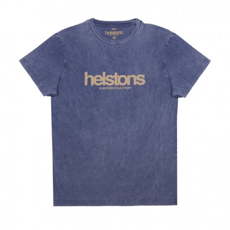 Tee-Shirts Hommes HELSTONS T-SHIRT HELSTONS CORPORATE COTON BLEU