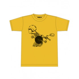 Tee-Shirts Hommes HELSTONS T-SHIRT HELSTONS HEADLIGHT COTON JAUNE