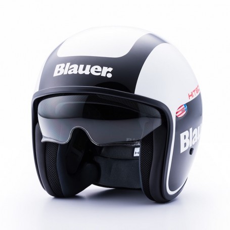 Casques JET BLAUER CASQUE BLAUER PILOT 1.1 GRAPHIC G BLANC/NOIR BRILLANT BLCJ206