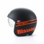 Jets Helmets BLAUER BLAUER PILOT BLACK/ORANGE FLUO HELMET BLCJ116