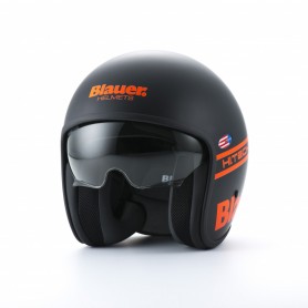 Casques JET BLAUER CASQUE BLAUER PILOT NOIR/ORANGE  BLCJ116