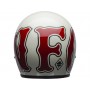 Casques BELL CASQUE BELL CUSTOM 500 DLX SE RDS WFO BRILLANT BLANC/ROUGE 800000660268