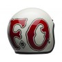 Casques BELL CASQUE BELL CUSTOM 500 DLX SE RDS WFO BRILLANT BLANC/ROUGE 800000660268