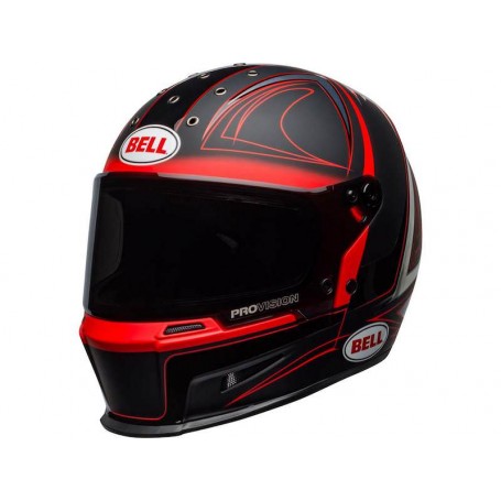 Casques BELL CASQUE BELL ELIMINATOR HART LUCK MAT BRILLANT NOIR/ROUGE/BLANC 800000980168