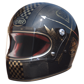 Casques PREMIER CASQUE PREMIER TROPHY CARBON NX GOLD CHROMED TROPHY CARBON NX GOLD CHROMED