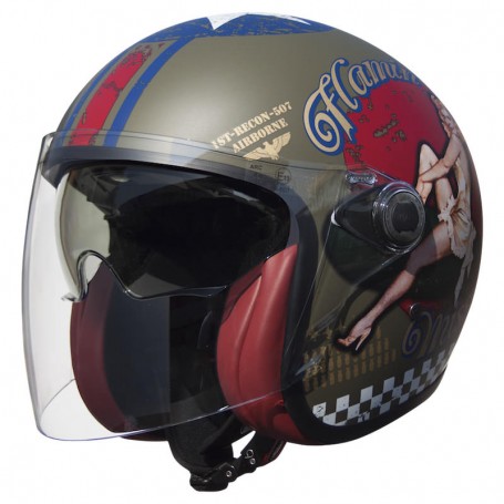 Helmets PREMIER CASQUE PREMIER VANGARDE FL 9BM VANGARDE PINUP MILITARY BM