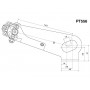 License Plate Supports RIZOMA SUPPORT IMMATRICULATION SIDE ARM (ABE) RIZOMA PT556 PT556B